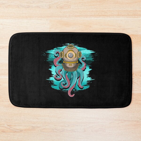 Item preview, Scuba Diving Octopus Steampunk designed and sold by phoxydesign.