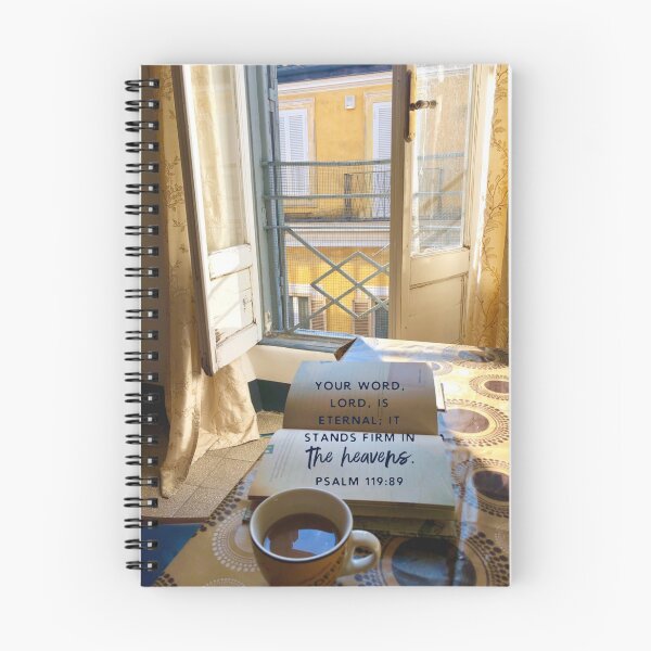 Item preview, Morning coffee in Rome, Italy - Psalms 119:89 designed and sold by aimeepalumbo1.