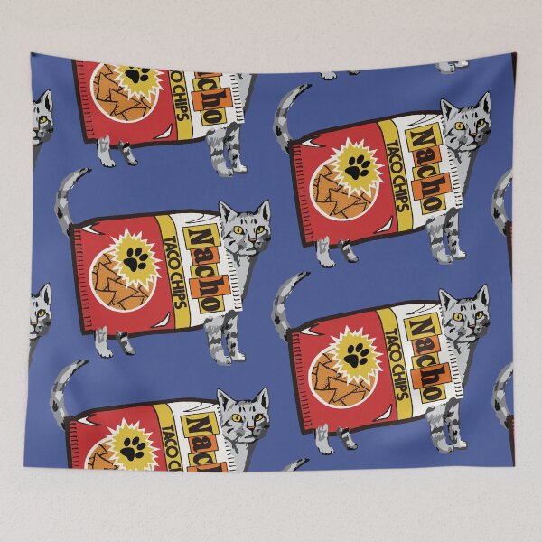 Item preview, Cute Taco Chips Nacho Cat designed and sold by NeonSpaceJunk.