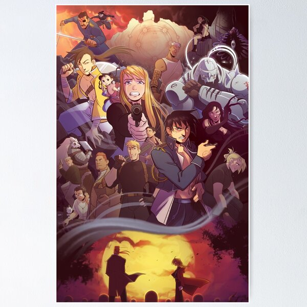 Fullmetal Alchemist Eyes Anime Characters Poster by Anime Art