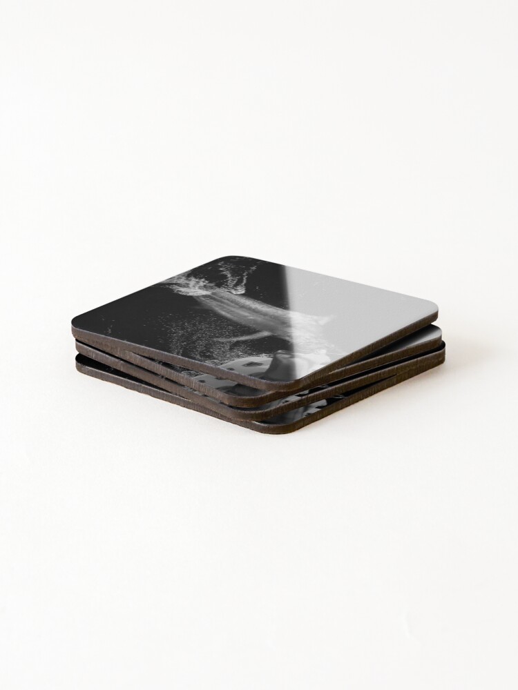 Alternate view of B&W Giant Black Marlin Coasters (Set of 4)