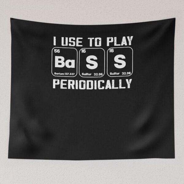 Item preview, Funny Bass Player Periodic Table  designed and sold by Músico Ilustre.