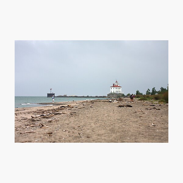 Fairport Harbor West Breakwater Lighthouse Photographic Print