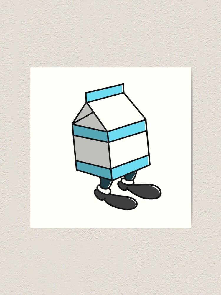 Cartoon Milk Carton Art Print By Peegoggles Redbubble
