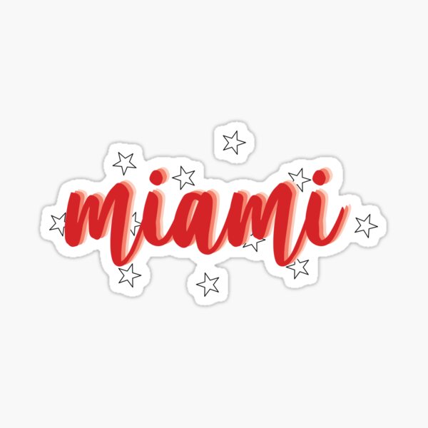 Item preview, miami star calligraphy designed and sold by Alexandra Jones.
