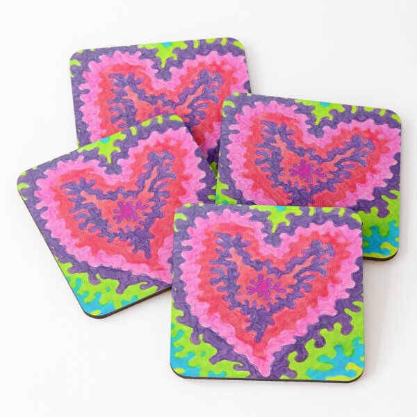 Item preview, Colourful Love Heart - purple and pink designed and sold by Andrew Morrell.