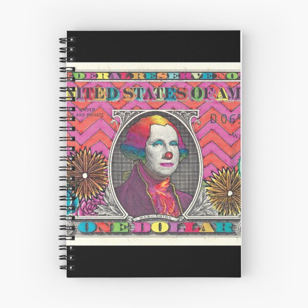 Item preview, Funny Money One Dollar George Washington (Chevron Flowers) designed and sold by JoshUsmani.