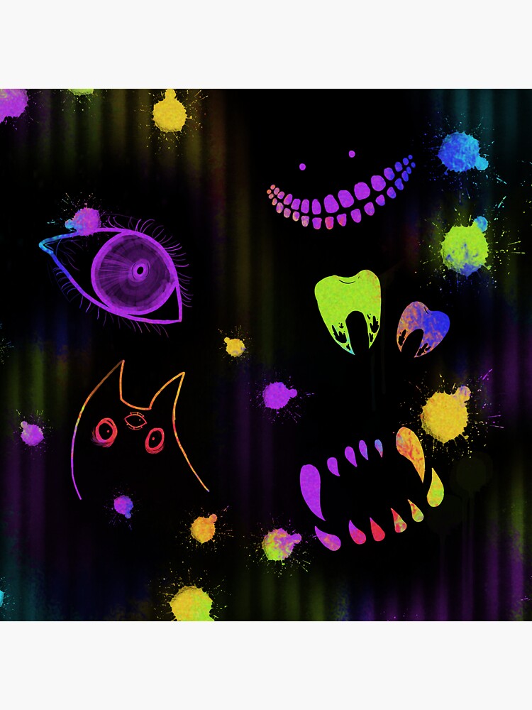 Thumbnail 3 of 3, Sticker, Spooky Spooks! designed and sold by infernalnyx.