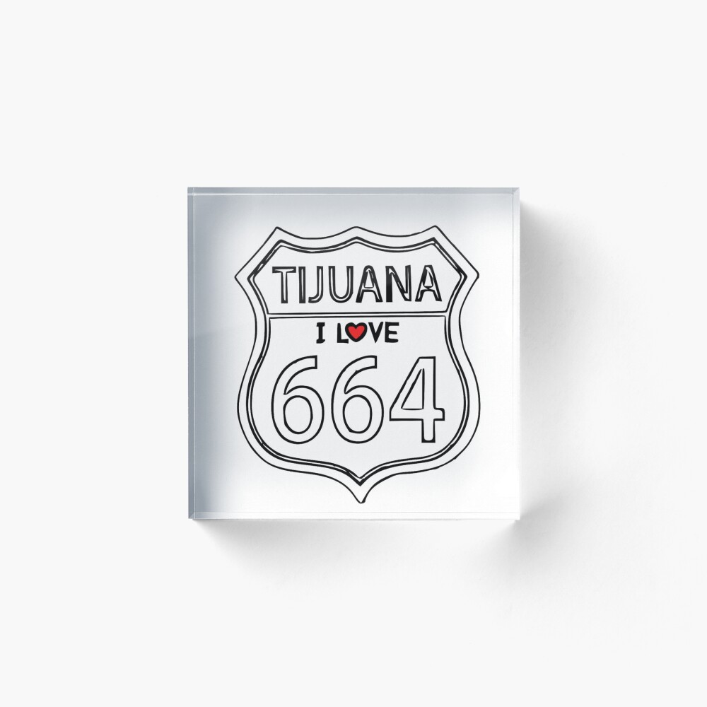 I Love Tijuana Art Board Print By Melkowasic Redbubble