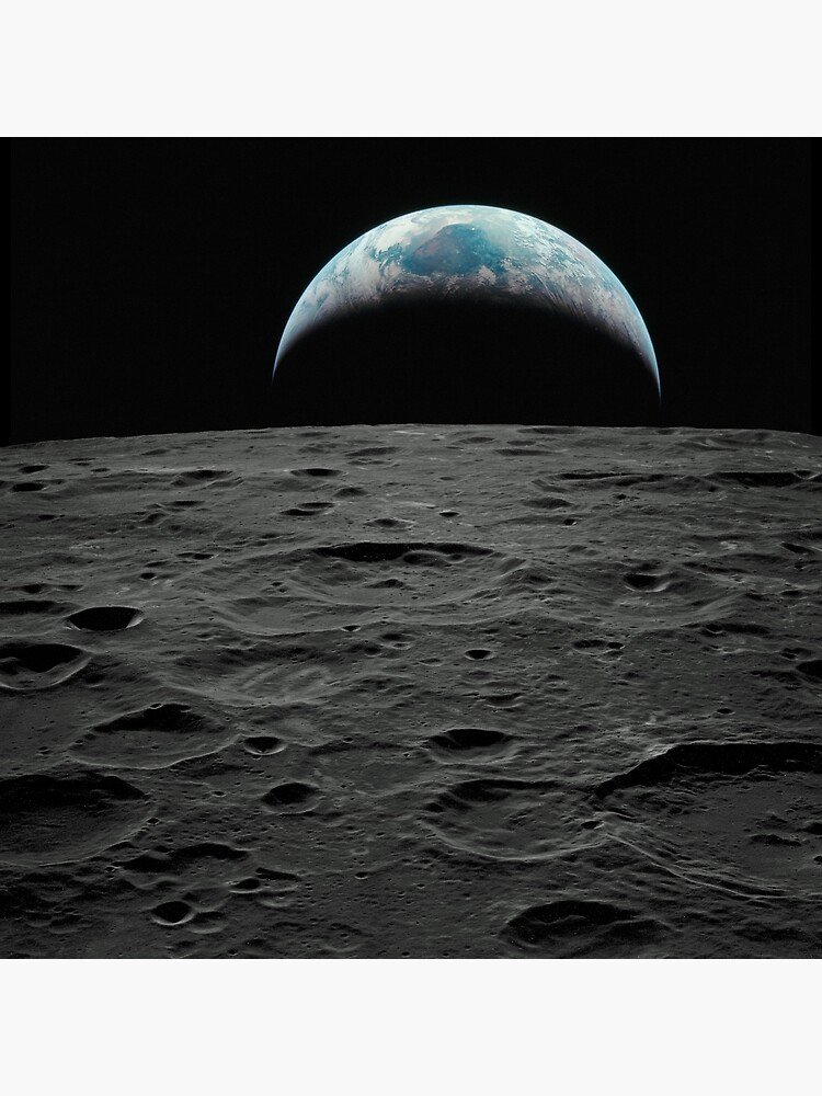 earthrise from moon apollo