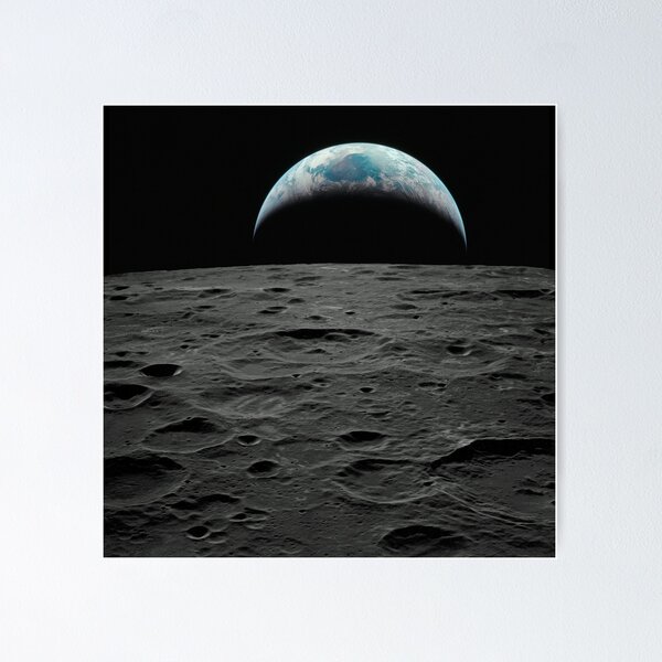 Item preview, Apollo Earthrise over Moon designed and sold by flashman.