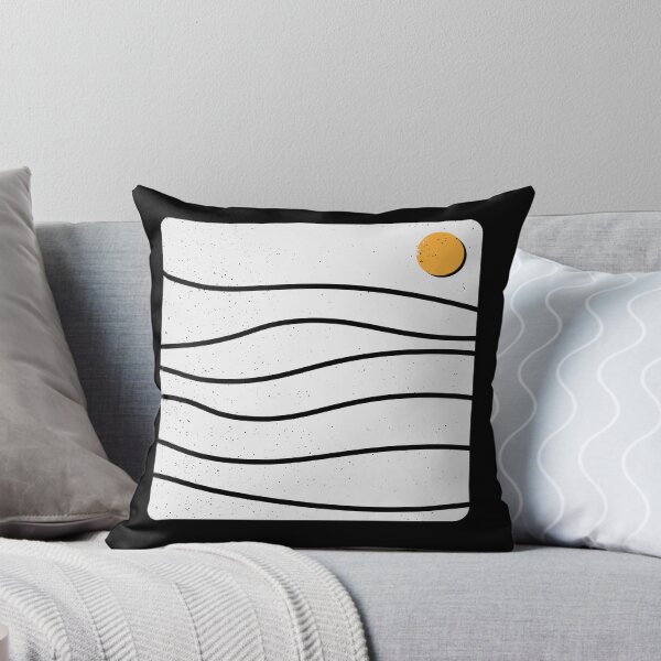 Item preview, Abstract ocean and moon - minimal design nature designed and sold by navi-singh.