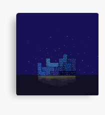 Modern city blue Canvas Print