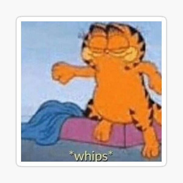 Garfield Whips Sticker