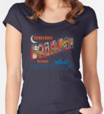 Greetings from Miami Women's Fitted Scoop T-Shirt