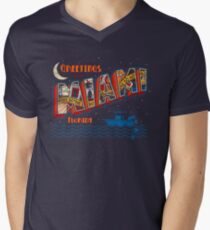 Greetings from Miami Men's V-Neck T-Shirt