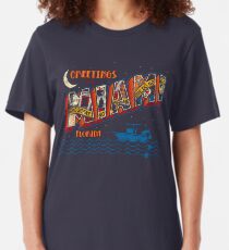 Greetings from Miami Slim Fit T-Shirt