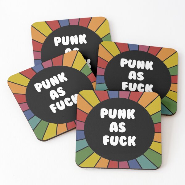 Item preview, Punk as fuck - bright sarcastic sticker designed and sold by ScapegoatPrints.
