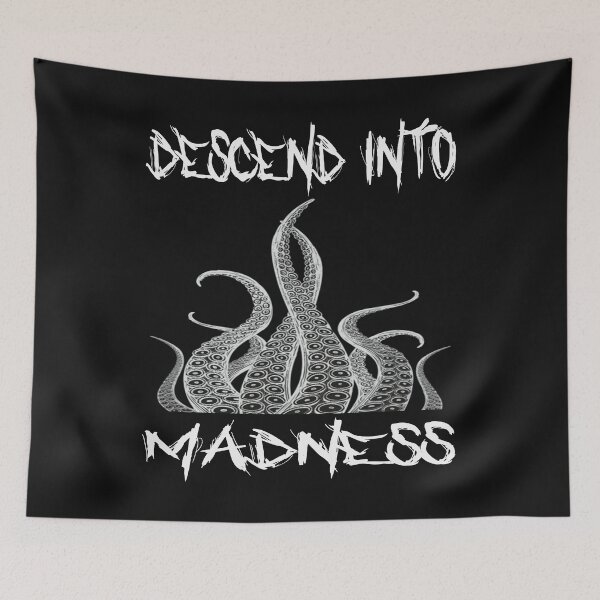 Item preview, Descend Into Madness Cthulhu Tentacle Design designed and sold by PopsTees.