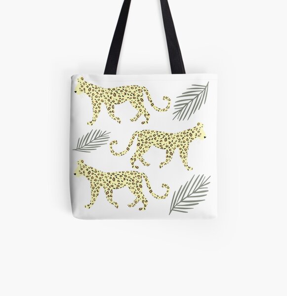 Leopard, Wild Cat All Over Print Tote Bag