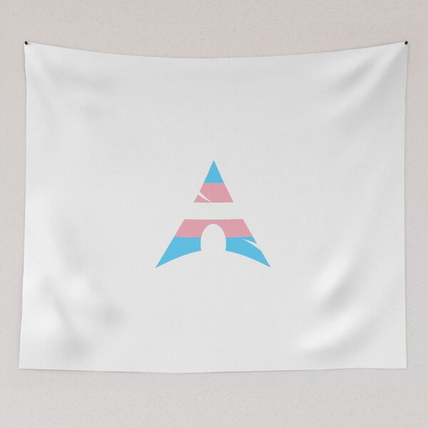 Item preview, Transgender pride flag Arch Linux logo  designed and sold by LaniakeaOsc.