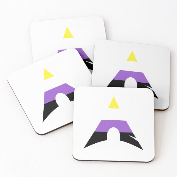 Item preview, Nonbinary pride flag Arch linux Logo designed and sold by LaniakeaOsc.