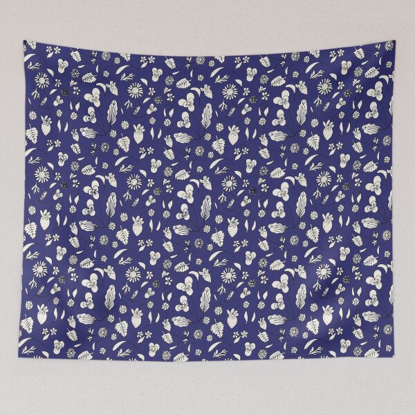 Item preview, Garden Patch in Classic Blue designed and sold by Stephanie J Lewis.