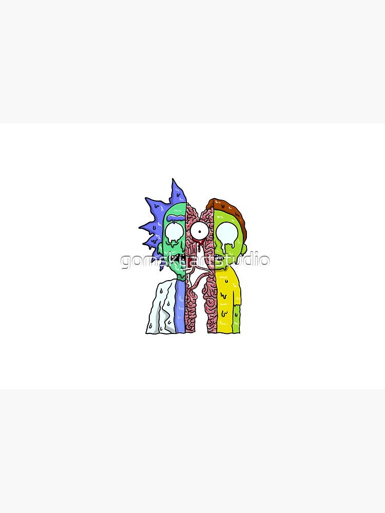 Rick and Morty melting by gomskyartstudio