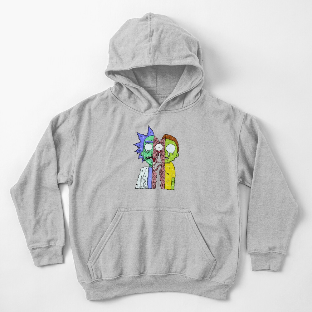 Rick and Morty melting Kids Pullover Hoodie