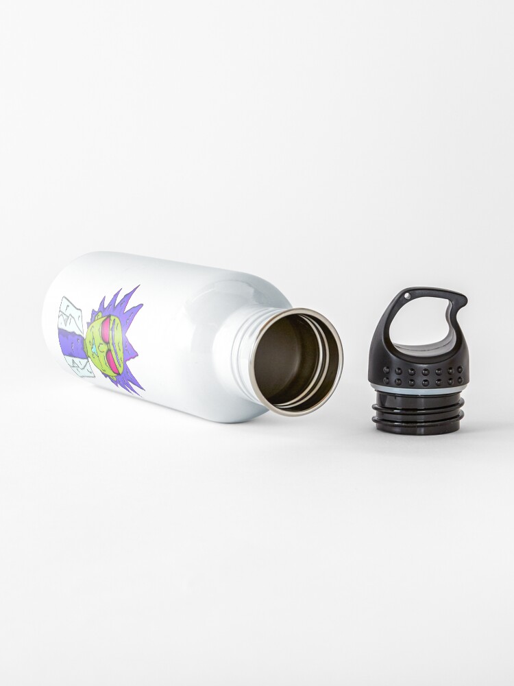 Alternate view of Rick and Morty melting Water Bottle