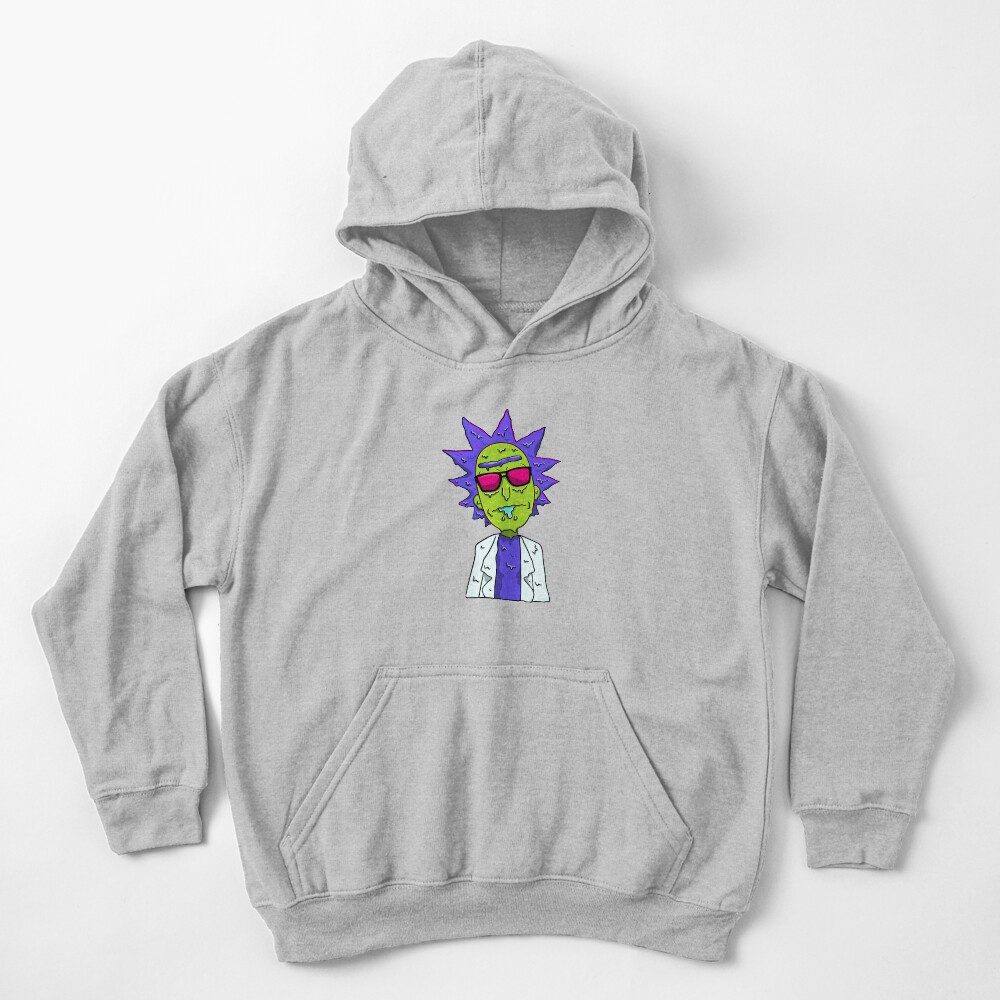 Rick and Morty melting Kids Pullover Hoodie