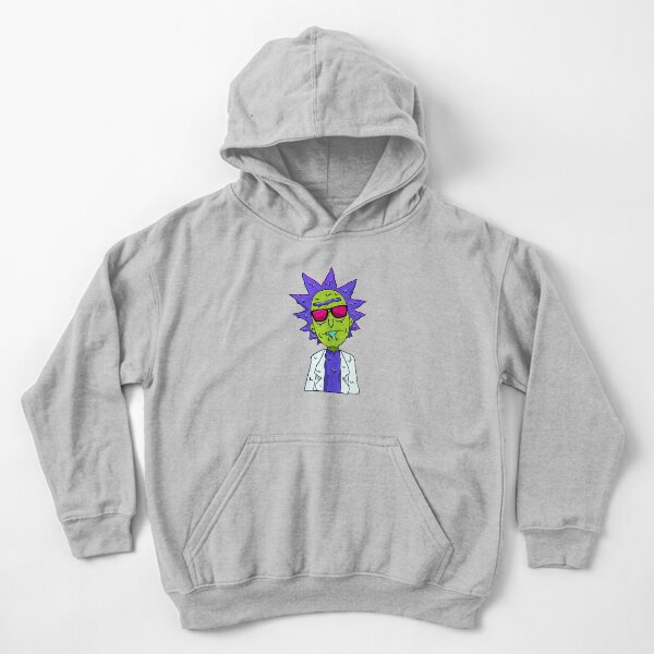 Rick and Morty melting Kids Pullover Hoodie