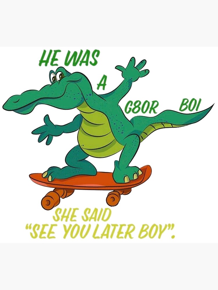 He Was A G8or Boi Greeting Card By Freakyferry Redbubble - sk8r boi hat roblox