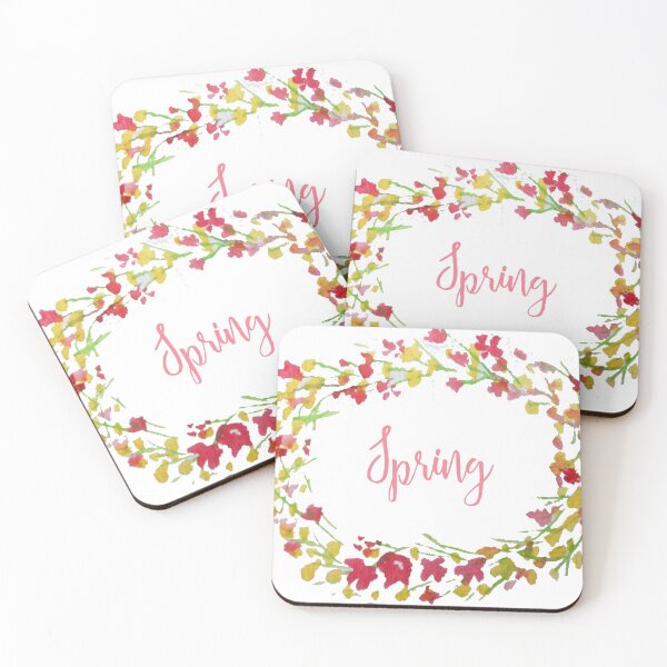 Item preview, spring watercolor wreath  designed and sold by Stephanie  Skeem.