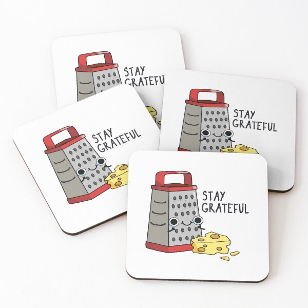 Item preview, Stay Grateful Funny Cheese Puns  designed and sold by punnybone.