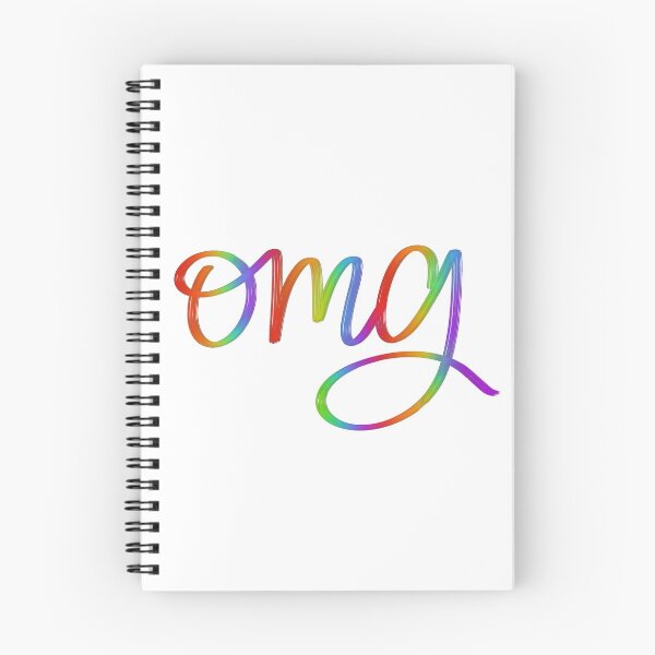 Item preview, Rainbow "omg"  designed and sold by calligraphallee.