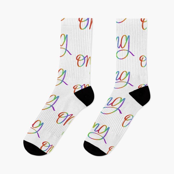 Item preview, Rainbow "omg"  designed and sold by calligraphallee.