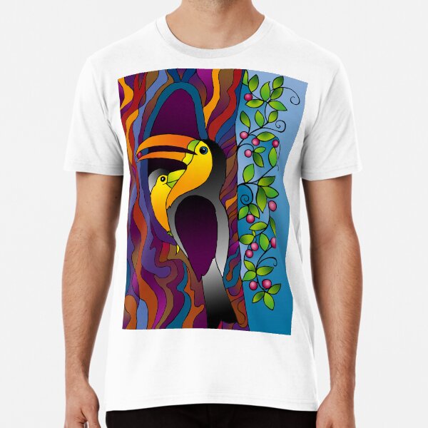 Toucans on a tree! Premium T-Shirt