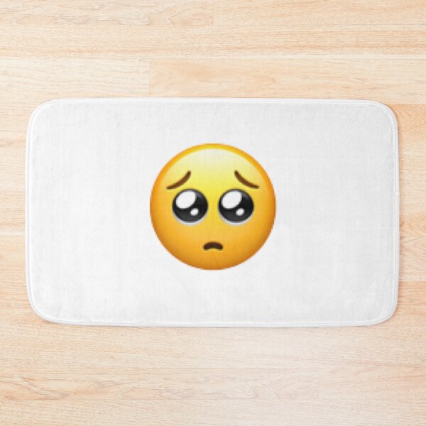 Item preview, Pleading Face Emoji designed and sold by Hallie Walker.
