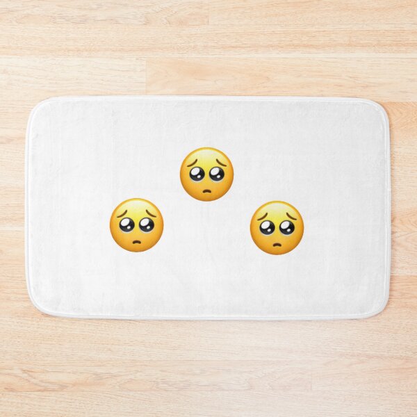 Item preview, Pleading Face Emoji Sticker Pack designed and sold by Hallie Walker.