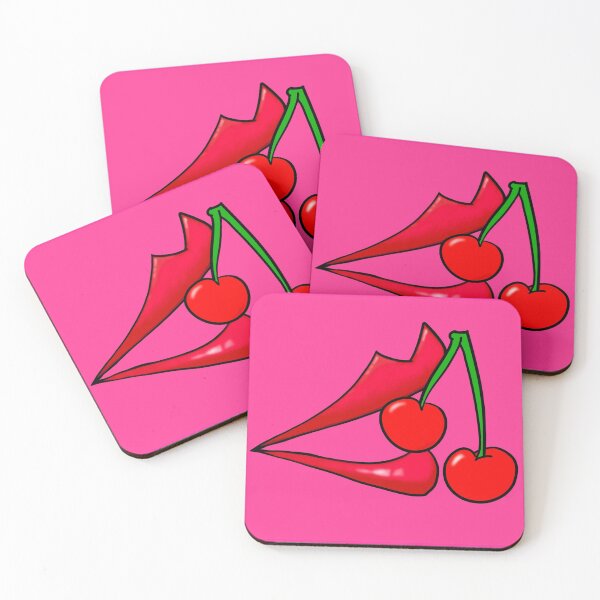 Item preview, Cherry & Lips Pink designed and sold by Ariana Bell.
