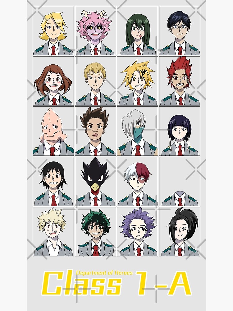 Bnha Class 1 A Poster For Sale By Saitoayumudp Redbubble 5537