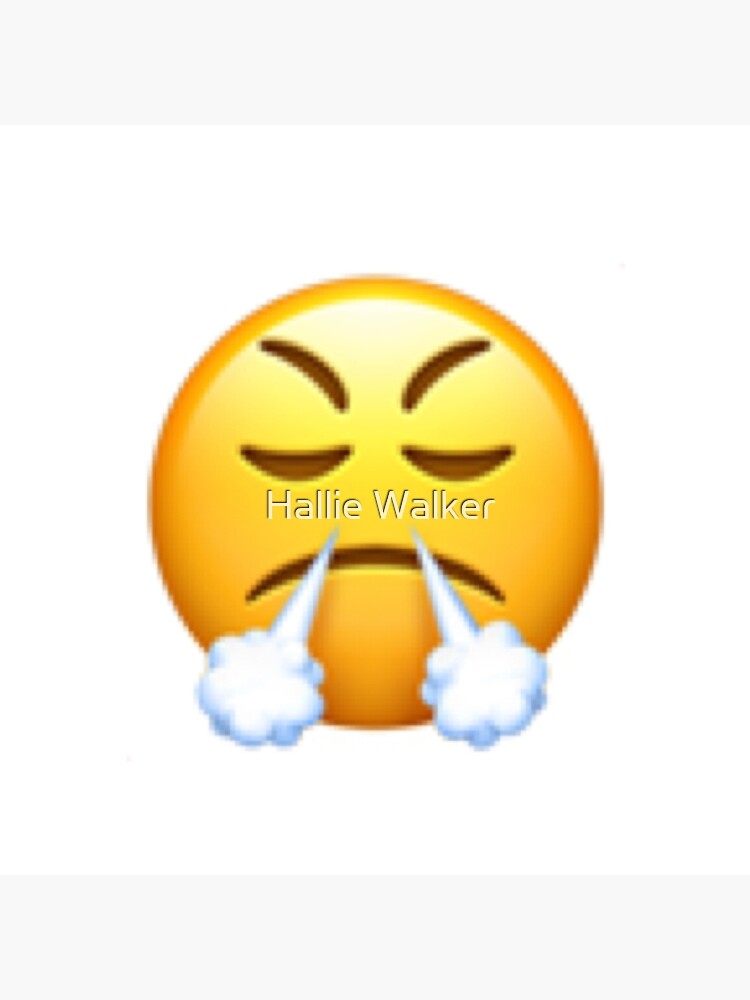 "Steam From the Nose Emoji Sticker" Photographic Print for Sale by