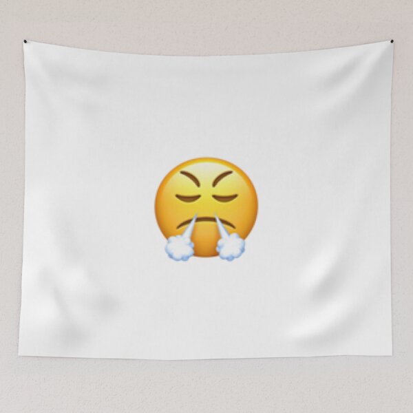 Item preview, Steam From the Nose Emoji Sticker designed and sold by Hallie Walker.