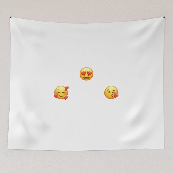 Item preview, Heart Face Emoji Sticker Pack designed and sold by Hallie Walker.