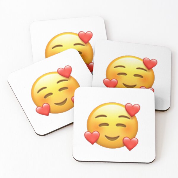 Item preview, Heart Face Emoji Sticker designed and sold by Hallie Walker.