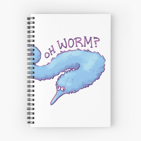 Item preview, oh worm? (blue!) designed and sold by Allynabean.