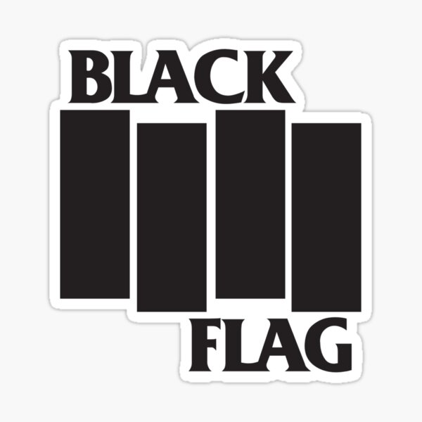 Black Flag Band Logo Sticker