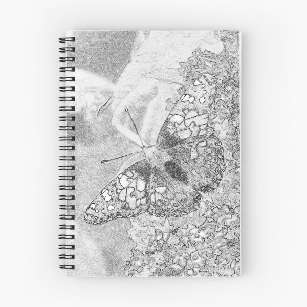 Item preview, Painted Lady Butterfly Sketch designed and sold by TataniaRosa.