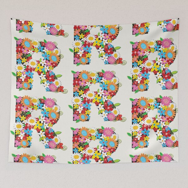 Item preview, Spring Flowers Alphabet R Monogram designed and sold by fatfatin.